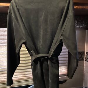 Ruby Rd. Faux suede black jacket. Size 14, like new.